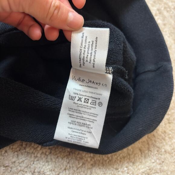 Nudie Jeans Co Frasse Logo Crew Pullover Sweatshirt Men's XL - Picture 8 of 11